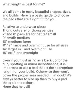 Ready to ship cloth pads 9” moderate organic flannel top menstrual pad organic fleece absorbent core reusable cloth pads priced per pad