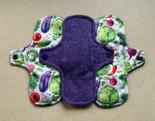 Load image into Gallery viewer, Cloth menstrual pads organic bamboo and cotton absorbent core reusable cloth pads sanitary napkins liners moderate overnight priced per pad