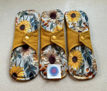 Load image into Gallery viewer, Cloth pads • organic flannel top menstrual pads • organic core • reusable cloth pads • liners • moderate • heavy overnight • priced per pad