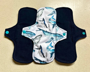 organic flannel top menstrual pads organic fleece absorbent core reusable cloth pads liners moderate heavy flow priced per pad