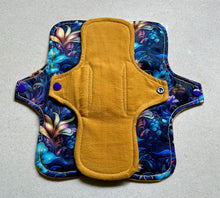 Load image into Gallery viewer, 5 • cloth pad set • cloth pads • organic flannel top • organic bamboo cotton core • reusable cloth menstrual pads • liner • moderate • heavy