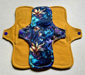 5 • cloth pad set • cloth pads • organic flannel top • organic bamboo cotton core • reusable cloth menstrual pads • liner • moderate • heavy