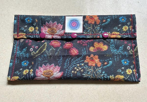 Wet bag with snap 5 1/2 x 5, 5 1/2 x 8, or 5 1/2 x 10 inches