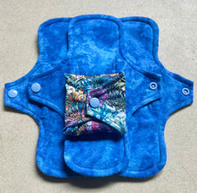 Load image into Gallery viewer, Cloth pads • cloth menstrual pads • organic bamboo and cotton core • reusable sanitary napkins • liners • moderate • heavy • priced per pad