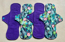 Load image into Gallery viewer, Cloth pads • cloth menstrual pads • organic bamboo and cotton core • reusable sanitary napkins • liners • moderate • heavy • priced per pad