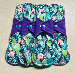 Ready to ship 12” heavy • cloth menstrual pad organic fleece absorbent core washable and reusable sanitary napkin cloth pads priced per pad