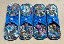 Load image into Gallery viewer, Cloth pads • cloth menstrual pads • organic bamboo and cotton core • reusable sanitary napkins • liners • moderate • heavy • priced per pad