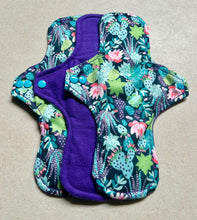 Load image into Gallery viewer, Cloth pads • cloth menstrual pads • organic bamboo and cotton core • reusable sanitary napkins • liners • moderate • heavy • priced per pad