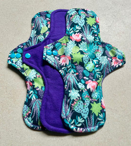 Cloth pads • cloth menstrual pads • organic bamboo and cotton core • reusable sanitary napkins • liners • moderate • heavy • priced per pad