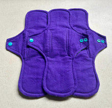 Load image into Gallery viewer, Cloth pads • cloth menstrual pads • organic bamboo and cotton core • reusable sanitary napkins • liners • moderate • heavy • priced per pad