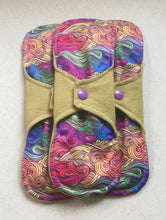 Load image into Gallery viewer, Cloth pads • Ready to ship • 11” • organic flannel top menstrual pads • organic fleece absorbent core • reusable • priced per pad