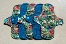 Load image into Gallery viewer, Ready to ship 8” moderate cloth menstrual pad organic fleece absorbent core washable and reusable sanitary napkin cloth pads priced per pad
