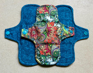 Cloth menstrual pads organic bamboo and cotton absorbent core reusable cloth pads sanitary napkins liners moderate overnight priced per pad