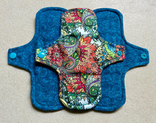 Load image into Gallery viewer, Ready to ship 8” moderate cloth menstrual pad organic fleece absorbent core washable and reusable sanitary napkin cloth pads priced per pad
