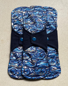 Ready to ship cloth pads 10” moderate organic flannel top menstrual pad organic fleece absorbent core reusable cloth pads priced per pad