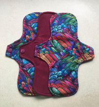 Load image into Gallery viewer, Cloth pads • Ready to ship • organic flannel top menstrual pad • organic fleece core • reusable pads • priced per pad