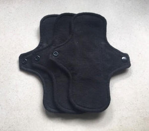 Ready to ship 9” moderate flannel top cloth pad menstrual pad organic fleece core reusable sanitary napkin cloth pads priced per pad