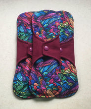Load image into Gallery viewer, Cloth pads • Ready to ship • organic flannel top menstrual pad • organic fleece core • reusable pads • priced per pad