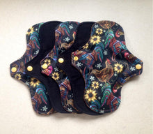 Load image into Gallery viewer, Ready to ship • 7” Thong • Cloth menstrual pads organic bamboo hemp and cotton absorbent core washable reusable cloth pads sanitary napkins