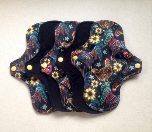 Ready to ship • 7” Thong • Cloth menstrual pads organic bamboo hemp and cotton absorbent core washable reusable cloth pads sanitary napkins