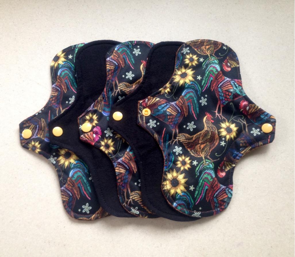 Ready to ship • 7” Thong • Cloth menstrual pads organic bamboo hemp and cotton absorbent core washable reusable cloth pads sanitary napkins