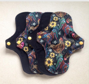 Ready to ship • 7” Thong • Cloth menstrual pads organic bamboo hemp and cotton absorbent core washable reusable cloth pads sanitary napkins