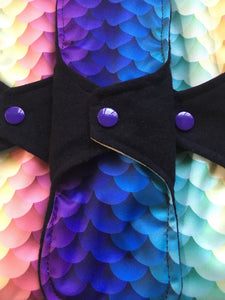 Ready to ship flannel top cloth pad menstrual pad organic fleece absorbent core reusable sanitary napkin cloth pads priced per pad