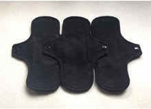 Load image into Gallery viewer, Ready to ship 9” moderate flannel top cloth pad menstrual pad organic fleece core reusable sanitary napkin cloth pads priced per pad