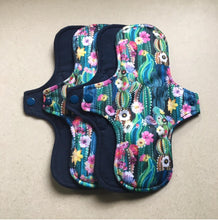 Load image into Gallery viewer, Cloth pads • Ready to ship • organic flannel top • menstrual pad • organic fleece core • reusable sanitary napkins • priced per pad