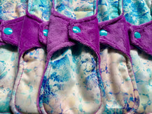 Load image into Gallery viewer, Ready to ship pads • minky top cloth pad • organic fleece absorbent core • reusable cloth menstrual pad • priced per pad