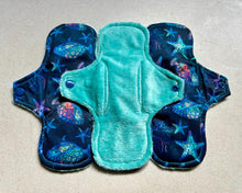 Load image into Gallery viewer, Ready to ship pads • 9” heavy • minky top cloth pad • organic fleece absorbent core • reusable cloth menstrual pad • priced per pad
