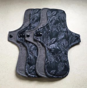 Ready to ship cloth pads organic flannel top menstrual pad organic fleece absorbent core reusable sanitary cloth pads priced per pad