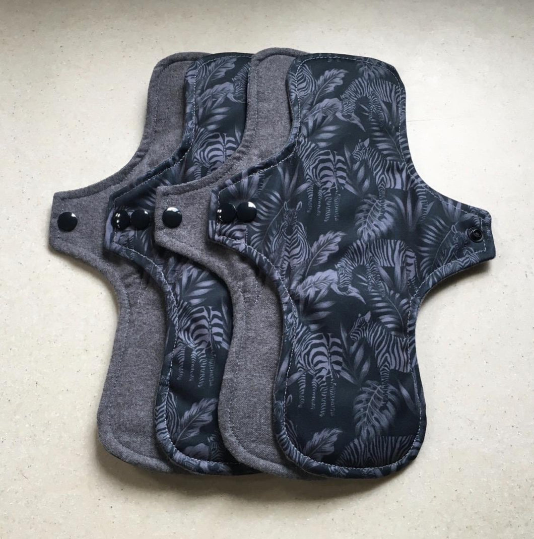 Ready to ship cloth pads organic flannel top menstrual pad organic fleece absorbent core reusable sanitary cloth pads priced per pad