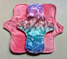 Load image into Gallery viewer, Ready to ship pads • 10” heavy • minky top cloth pad • organic fleece absorbent core • reusable cloth menstrual pad • priced per pad