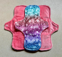 Load image into Gallery viewer, Ready to ship pads • 10” heavy • minky top cloth pad • organic fleece absorbent core • reusable cloth menstrual pad • priced per pad