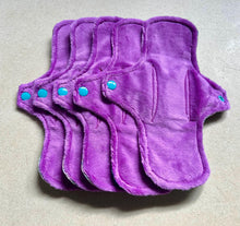 Load image into Gallery viewer, Ready to ship pads • minky top cloth pad • organic fleece absorbent core • reusable cloth menstrual pad • priced per pad