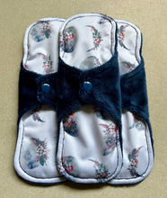 Load image into Gallery viewer, Ready to ship pads • minky top cloth pad • organic fleece absorbent core • reusable cloth menstrual pad • priced per pad
