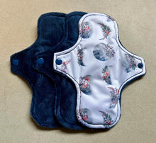 Load image into Gallery viewer, Ready to ship pads • minky top cloth pad • organic fleece absorbent core • reusable cloth menstrual pad • priced per pad