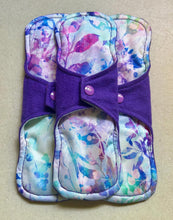 Load image into Gallery viewer, Cloth pads • ready to ship 10” heavy • flannel top menstrual pad • organic absorbent core • reusable pads • priced per pad