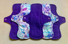 Load image into Gallery viewer, Cloth pads • ready to ship 10” heavy • flannel top menstrual pad • organic absorbent core • reusable pads • priced per pad