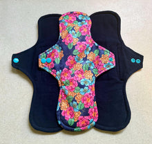 Load image into Gallery viewer, 5 • cloth pad set • cloth pads • organic flannel top • organic bamboo cotton core • reusable cloth menstrual pads • liner • moderate • heavy
