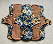 Load image into Gallery viewer, Cloth pads • Ready to ship • 10” moderate • organic flannel top menstrual pads • organic fleece absorbent core • reusable • priced per pad