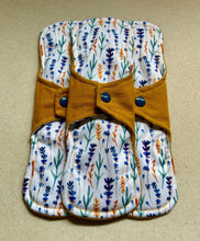 Load image into Gallery viewer, Cloth pad • organic flannel top menstrual pad • organic core • reusable cloth pads • liners • moderate • heavy overnight • priced per pad