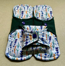 Load image into Gallery viewer, Cloth pad • organic flannel top menstrual pad • organic core • reusable cloth pads • liners • moderate • heavy overnight • priced per pad