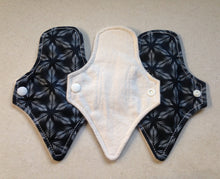 Load image into Gallery viewer, Thong Pantyliners 7&quot; White/Geometric Organic Top