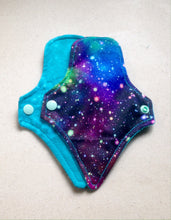 Load image into Gallery viewer, Thong Pantyliners 7&quot; Blue/Galaxy