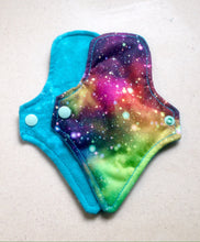 Load image into Gallery viewer, Thong Pantyliners 7&quot; Blue/Galaxy