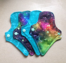 Load image into Gallery viewer, Thong Pantyliners 7&quot; Blue/Galaxy