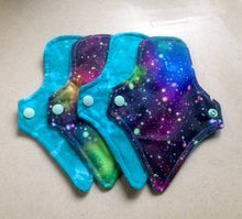 Load image into Gallery viewer, Thong Pantyliners 7&quot; Blue/Galaxy