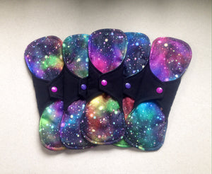 8 Pad Set 4-Heavy 4-Moderate Black/Galaxy